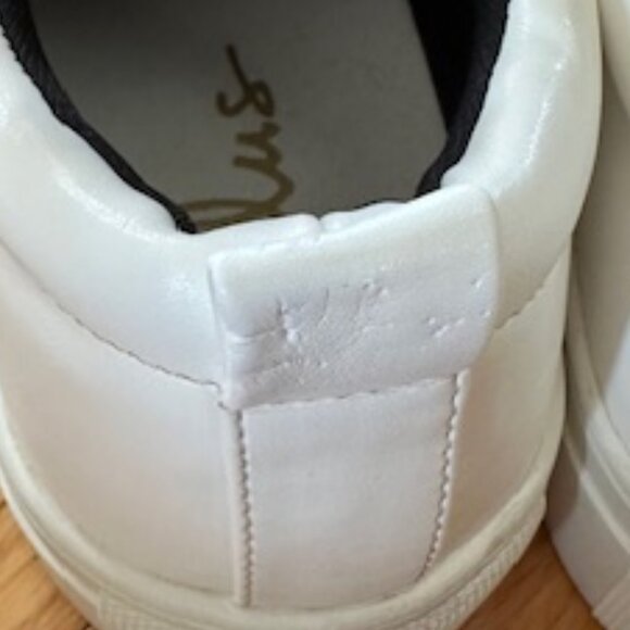 LuLu's Casual White Lace Up Platform Sneakers Size 7.5 - Picture 7 of 8